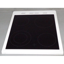 Стъкло плот печка BEKO с рамка (бяла) 