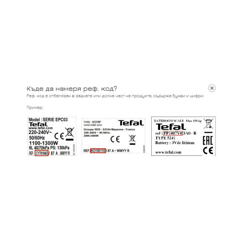 Долен корпус фритюрник TEFAL