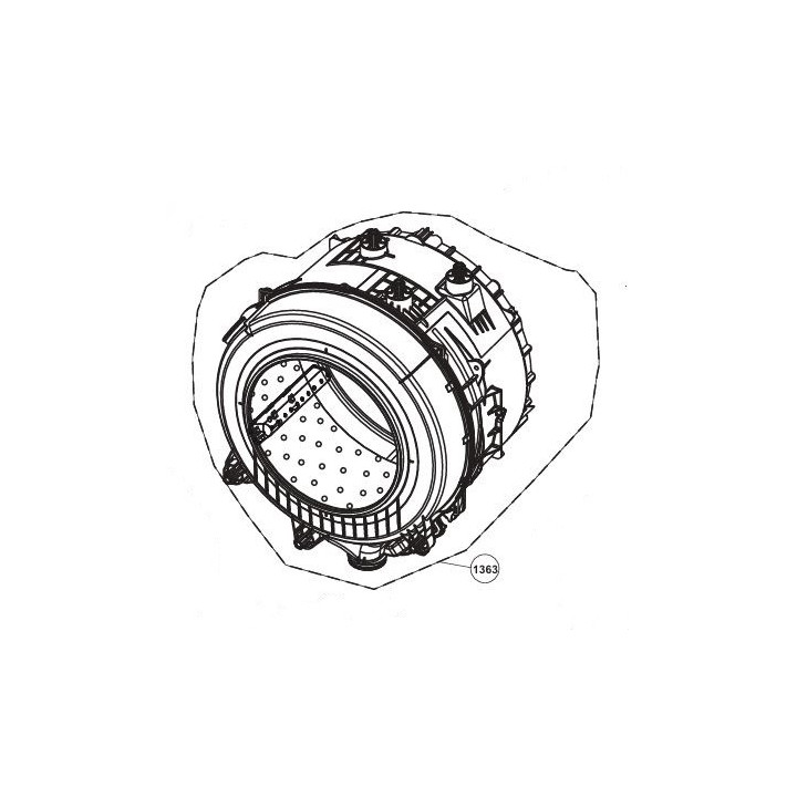 Kазан комплект с барабан пералня Beko