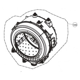 Kазан комплект с барабан пералня Beko