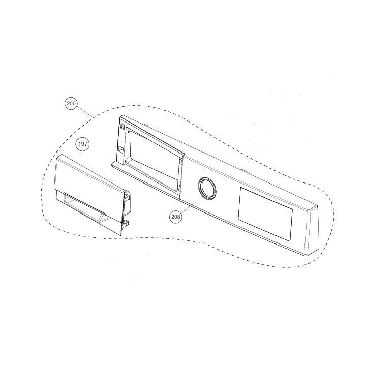 Преден панел сушилня BEKO