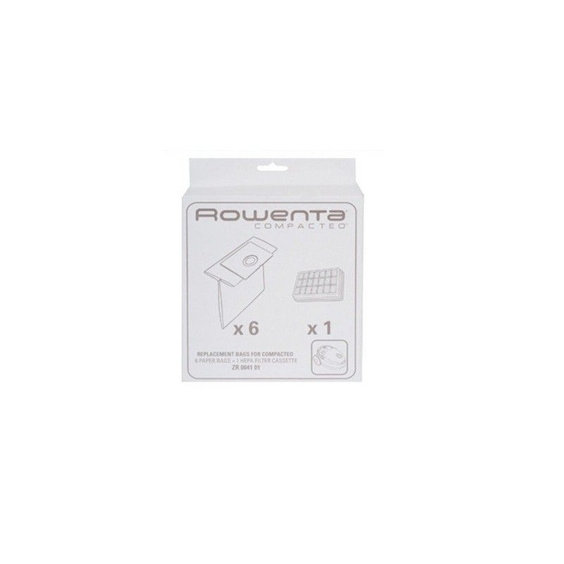 6хТорбичка и 1 хепафилтър за прахосмукачка Rowenta