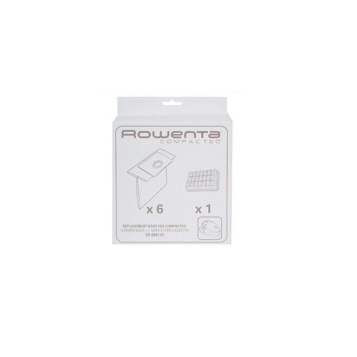 6хТорбичка и 1 хепафилтър за прахосмукачка Rowenta